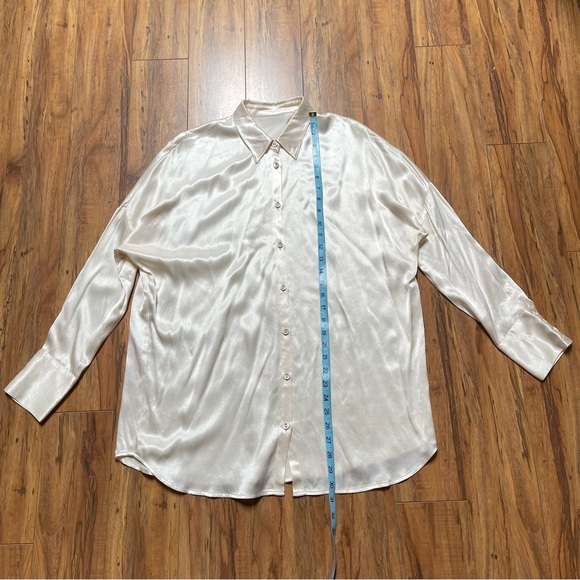 DISSH Simone Pearl Satin Shirt Size 8 - Picture 13 of 16